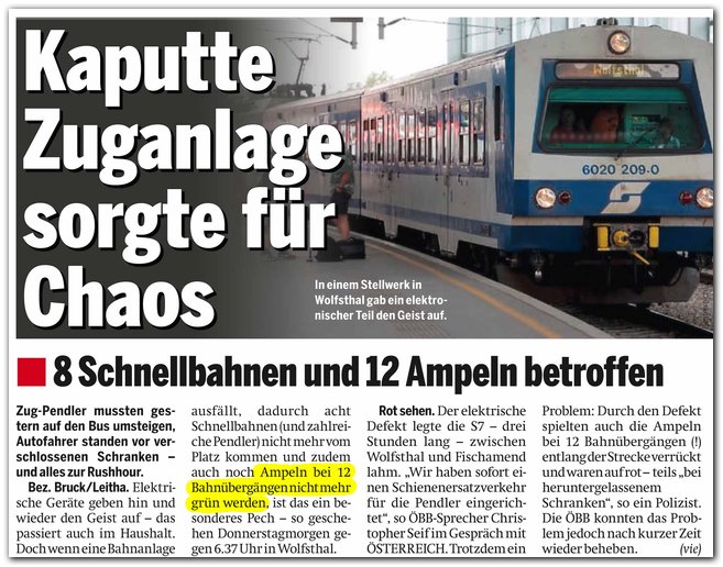 "Österreich" (NÖ-Ausgabe), 28.10.2011, S. 18