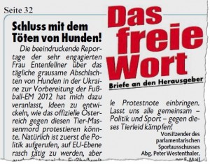 "Kronen Zeitung", 25. 11. 2011, S. 32
