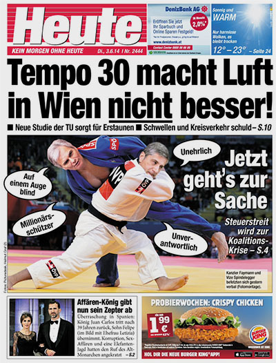 Titelblatt Bild Zeitung Heute - Test 3