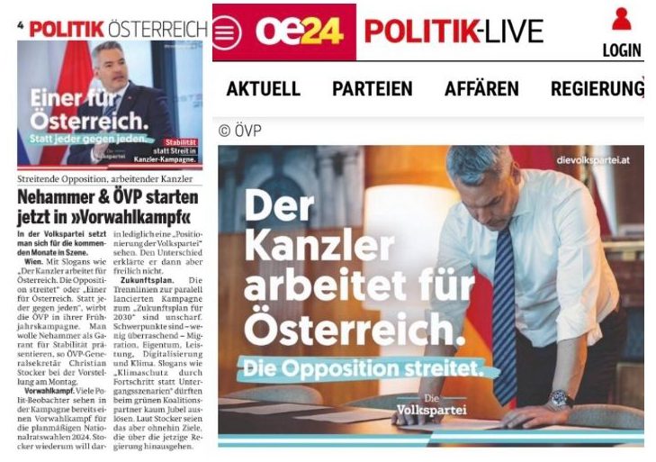 OE24-Berichterstattung der ÖVP-Kampagne